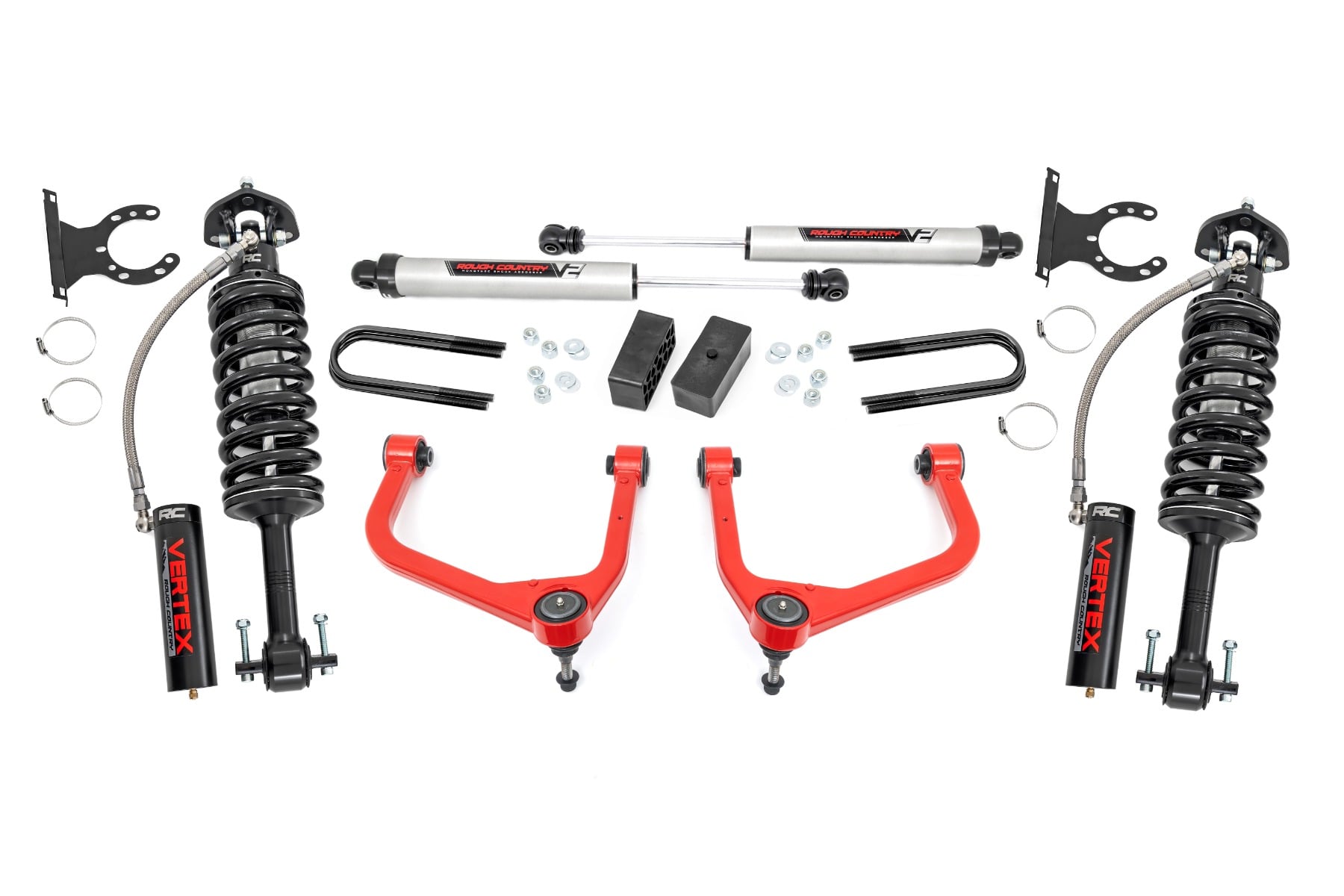 3.5 Inch Lift Kit | Mono Leaf Rear | Vertex/V2 | GMC Sierra 1500 (19-24) by Rough Country