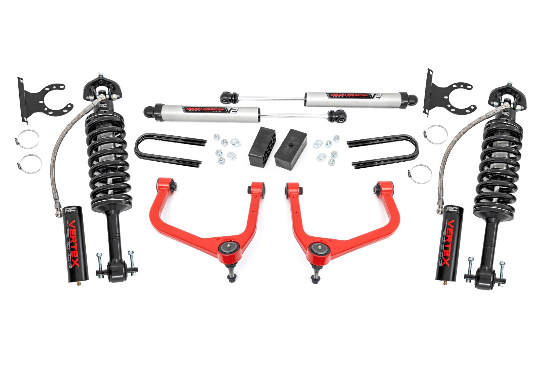 3.5 Inch Lift Kit | Mono Leaf Rear | Vertex/V2 | GMC Sierra 1500 (19-24) by Rough Country