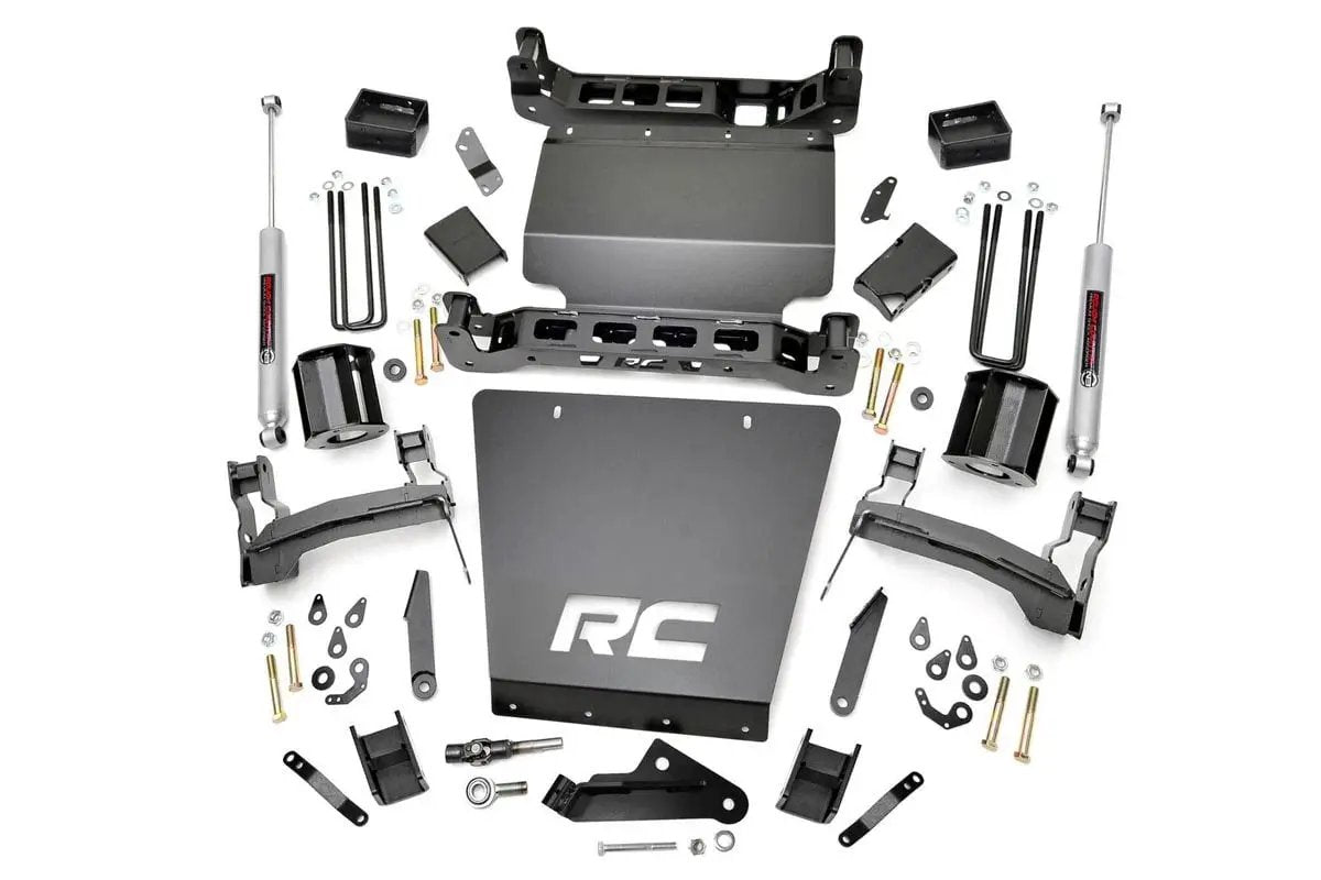 5 Inch Lift Kit | Bracket | Chevy Silverado & GMC Sierra 1500 4WD (2014-2018 & Classic) by Rough Country