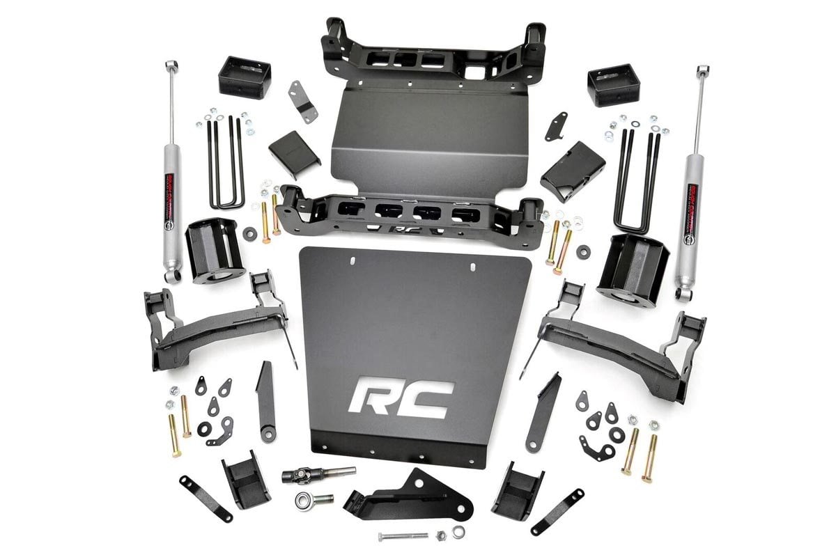5 Inch Lift Kit | Bracket | Chevy Silverado & GMC Sierra 1500 4WD (2014-2018 & Classic) by Rough Country