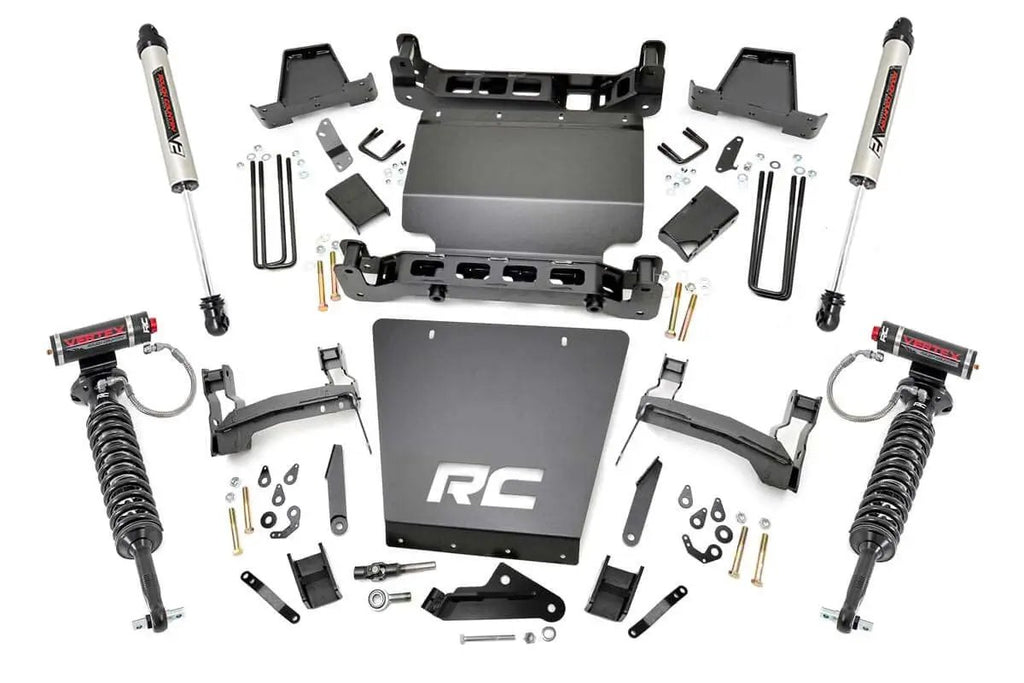 7 Inch Lift Kit | Bracket | Vertex/V2 Shks | Chevy/GMC 1500 (14-16) by Rough Country