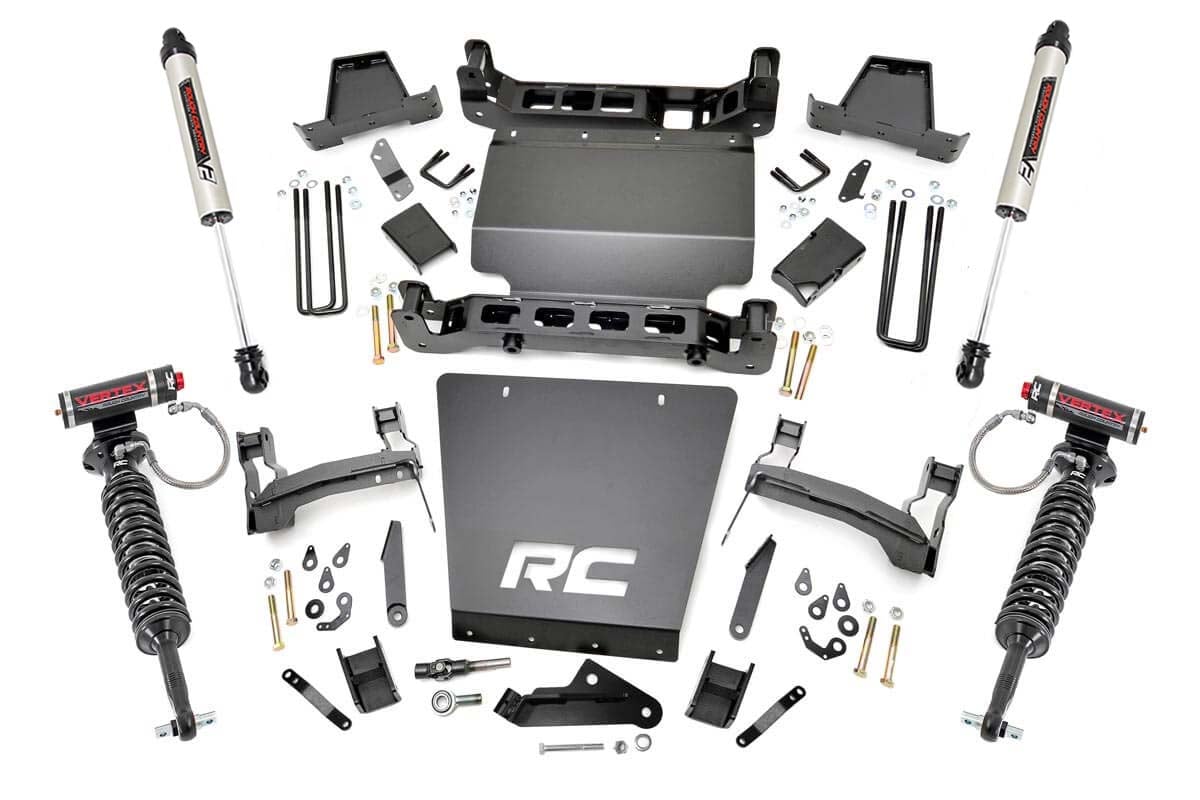 7 Inch Lift Kit | Bracket | Vertex/V2 Shks | Chevy/GMC 1500 (14-16) by Rough Country