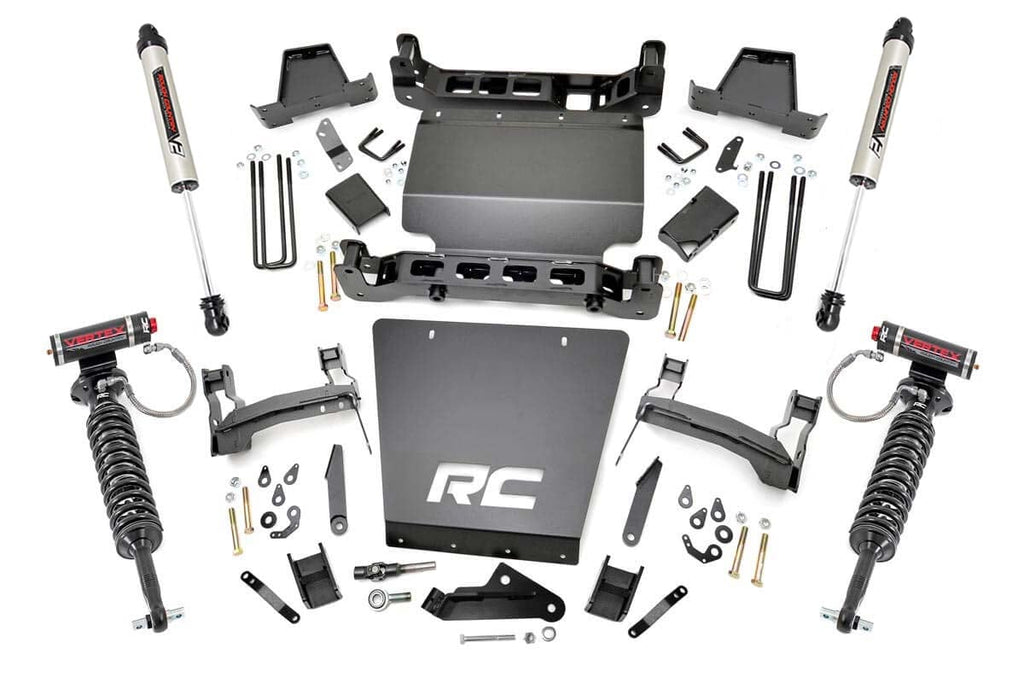 7 Inch Lift Kit | Bracket | Vertex/V2 Shks | Chevy/GMC 1500 (14-16) by Rough Country