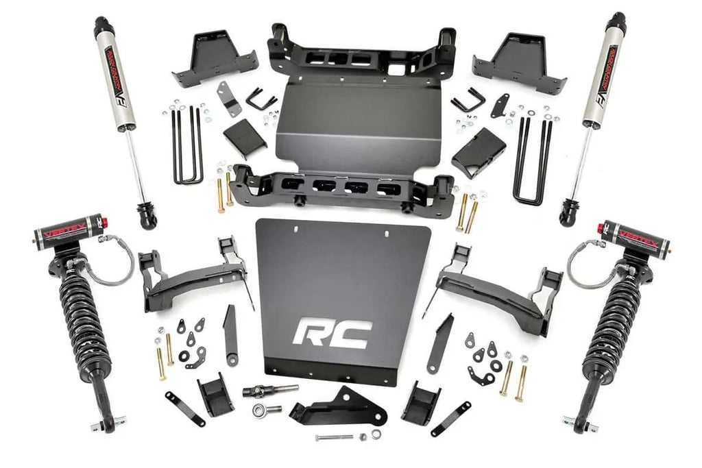 7 Inch Lift Kit | Bracket | Vertex/V2 Shks | Chevy/GMC 1500 (14-16) by Rough Country