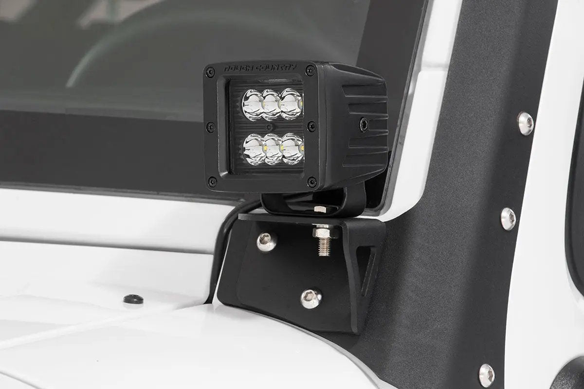 2 Inch Black Series LED Light Pods | Spot | Square by Rough Country