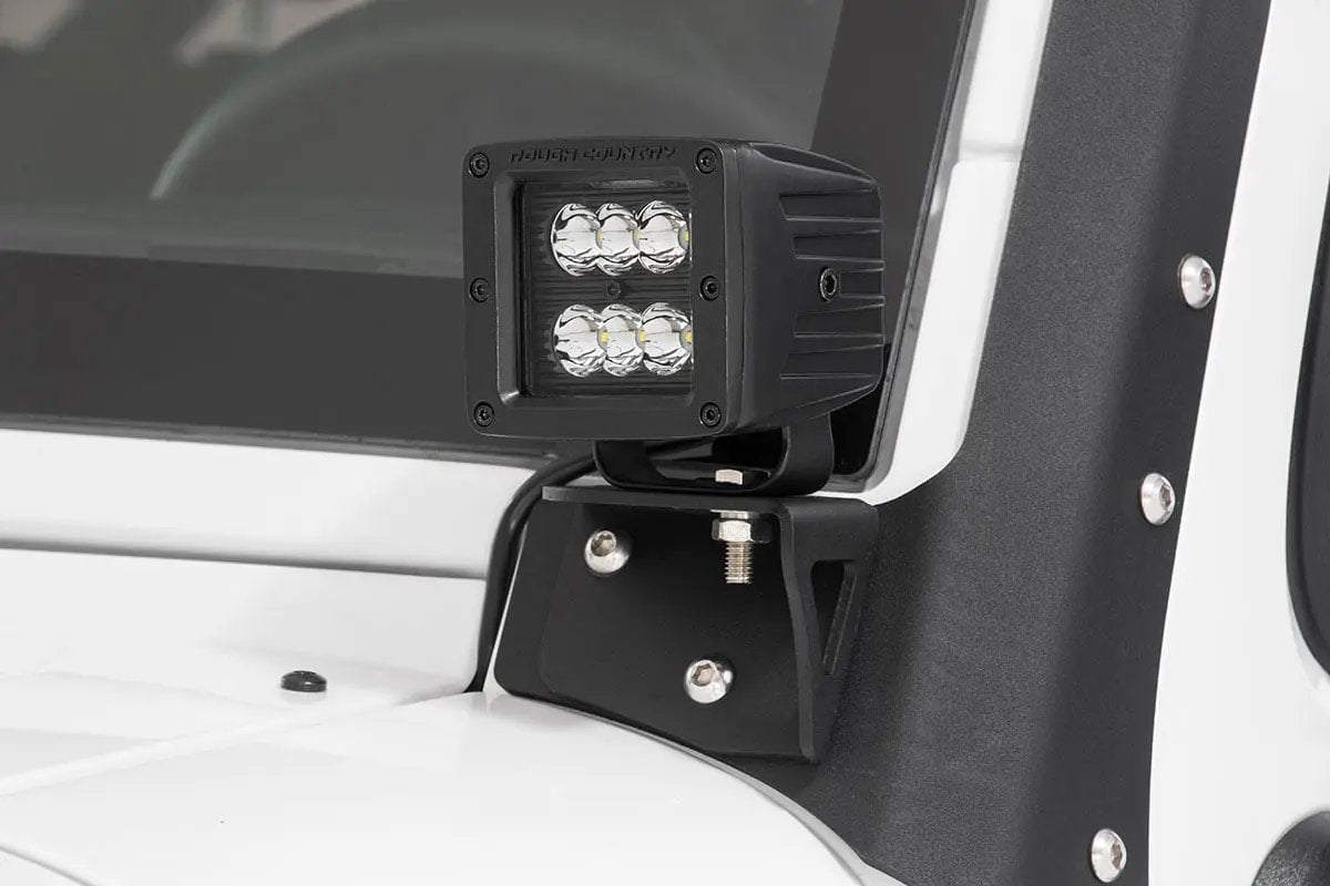 2 Inch Black Series LED Light Pods | Spot | Square by Rough Country