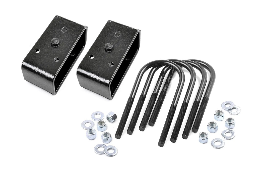 2 Inch Block & U-Bolt Kit | Ford F-250 Super Duty 2WD/4WD (2005-2010) by Rough Country