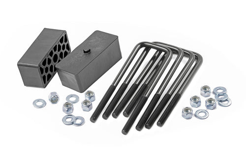 2 Inch Block & U-Bolt Kit | Chevy/GMC 1500 2WD/4WD (99-24) by Rough Country