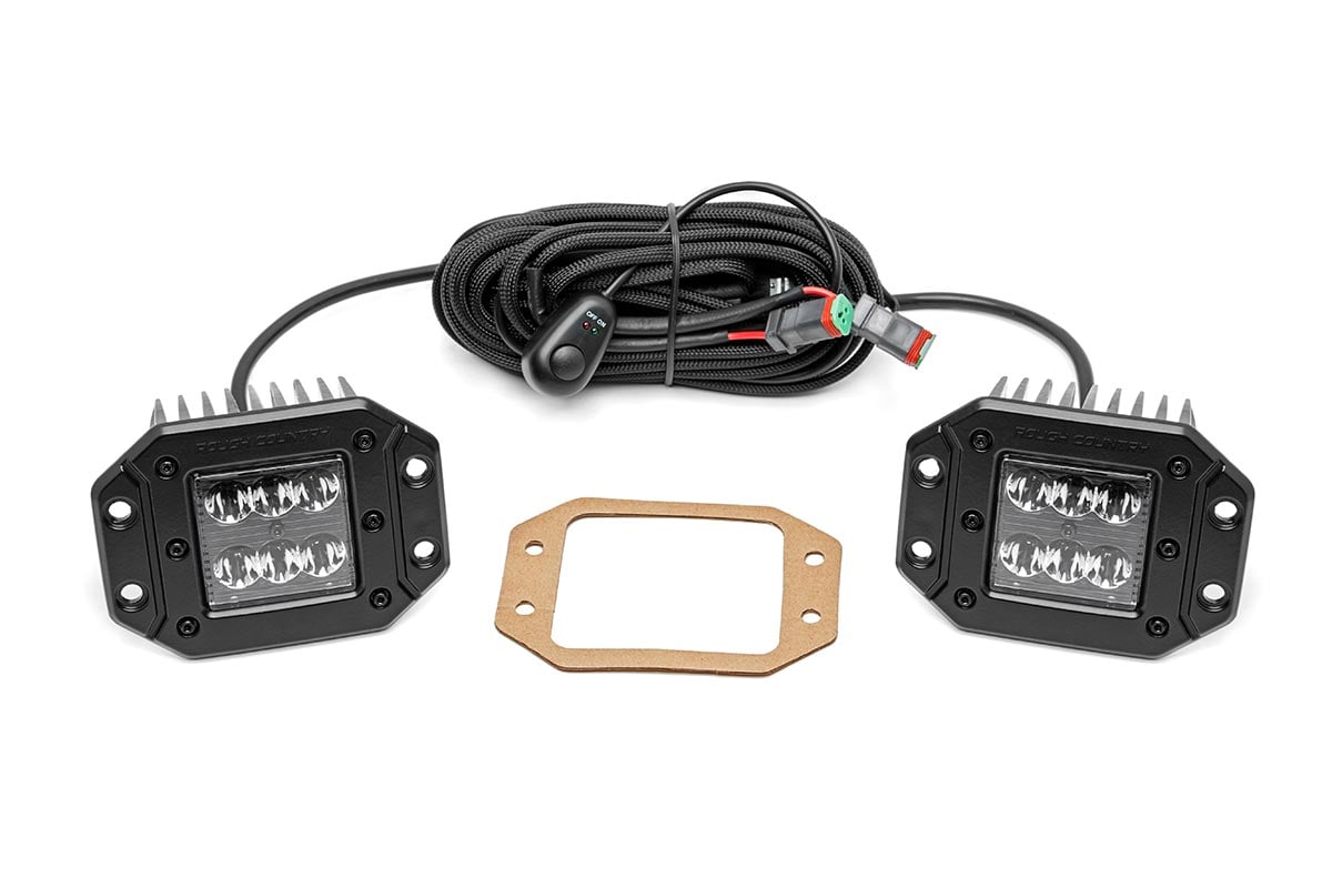 2 Inch Black Series LED Light Pods | Spot | Flush Mount by Rough Country