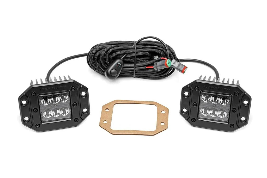 2 Inch Black Series LED Light Pods | Spot | Flush Mount by Rough Country