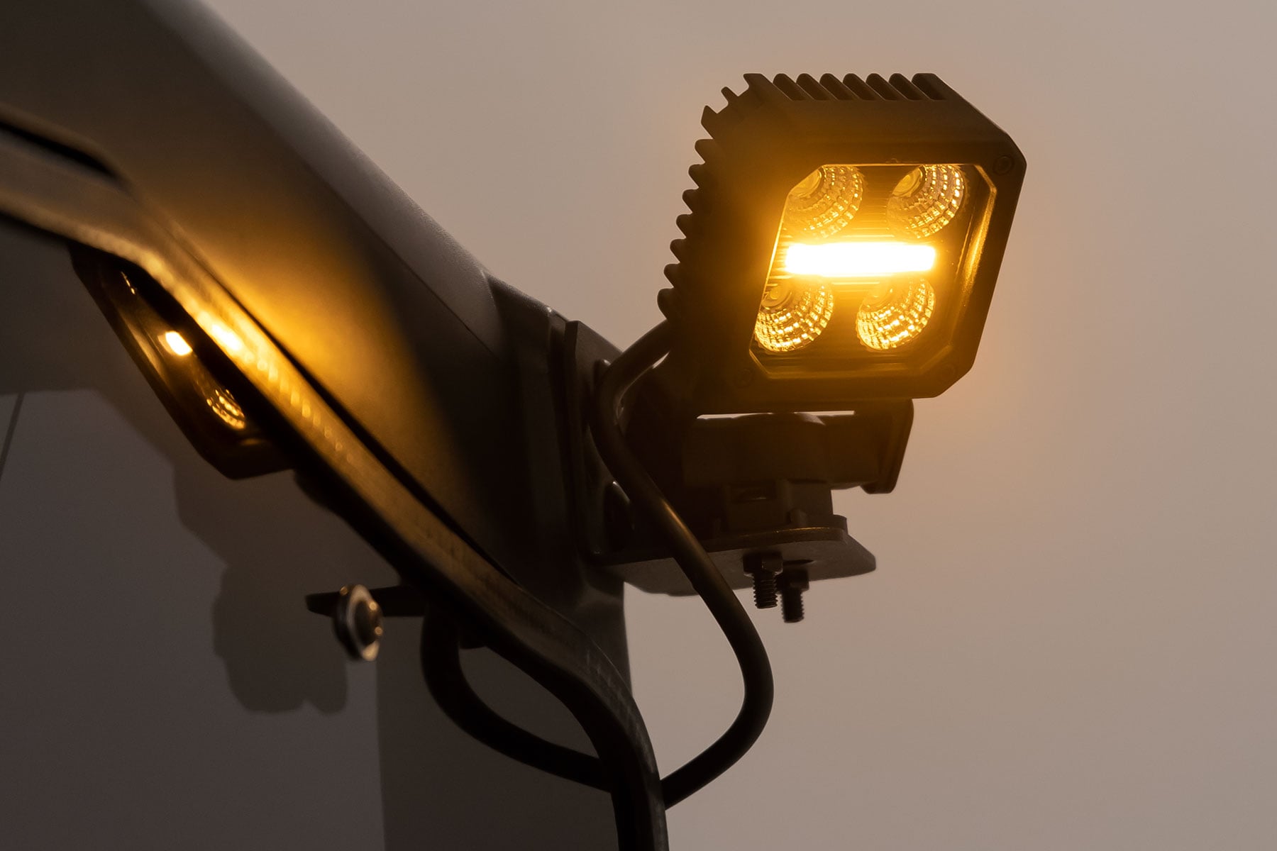 Black Series LED Light Pair | 2 Inch | Flood | Swivel Mount by Rough Country
