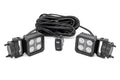 Black Series LED Light Pair | 2 Inch | Flood | Swivel Mount by Rough Country