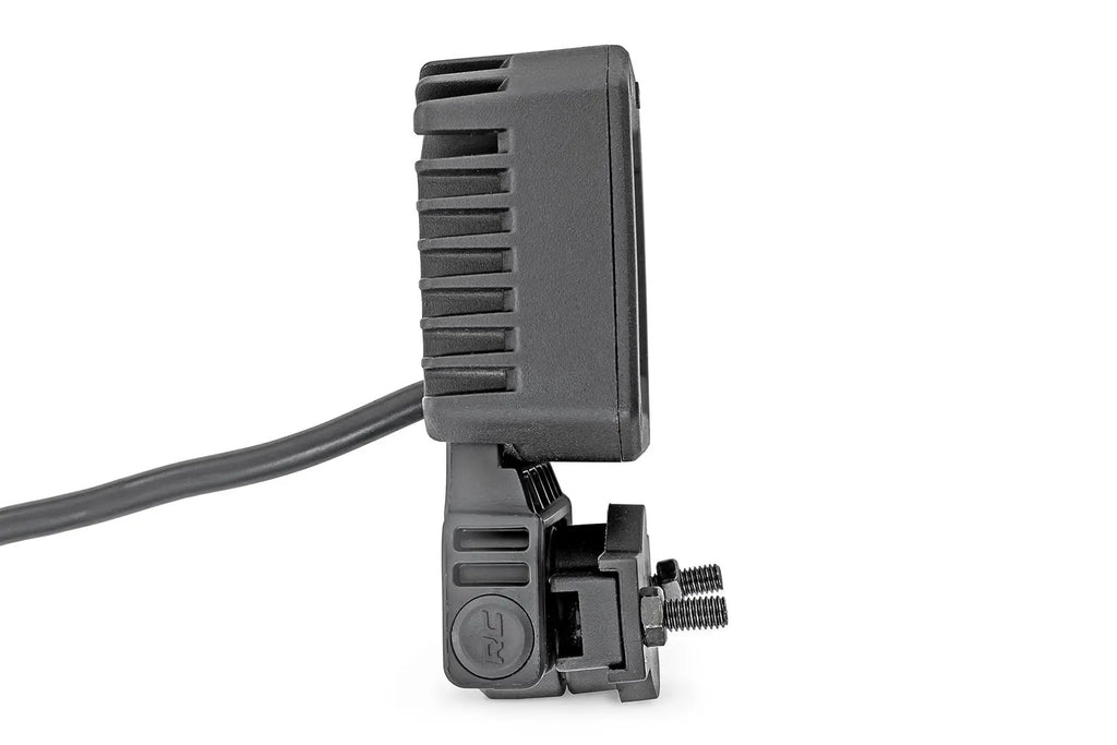 Black Series LED Light Pair | 2 Inch | Flood | Swivel Mount by Rough Country