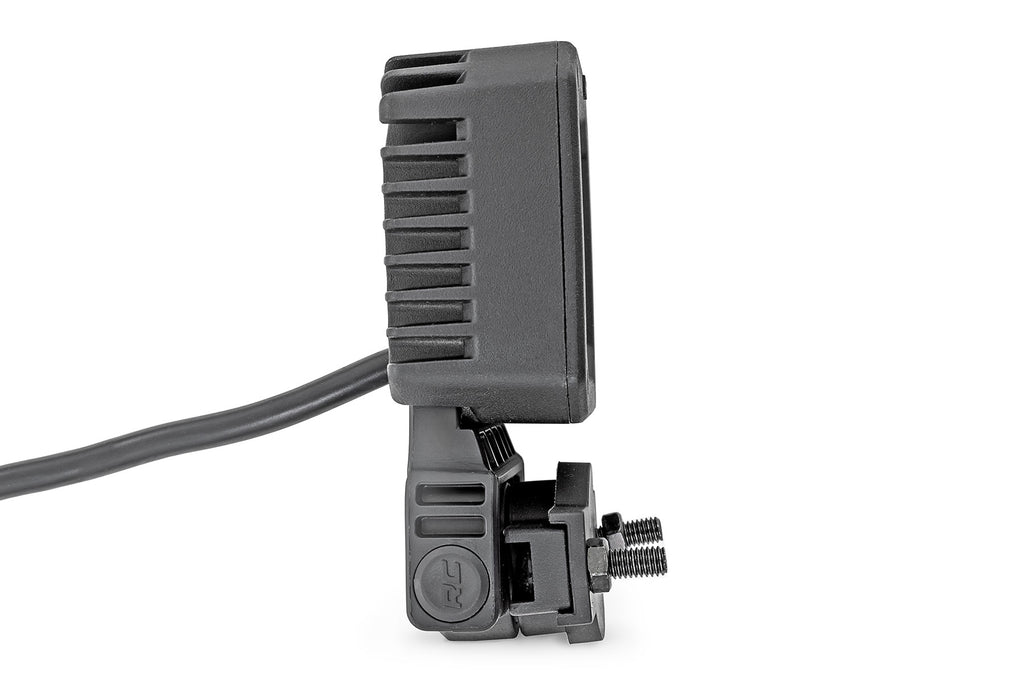 Black Series LED Light Pair | 2 Inch | Flood | Swivel Mount by Rough Country