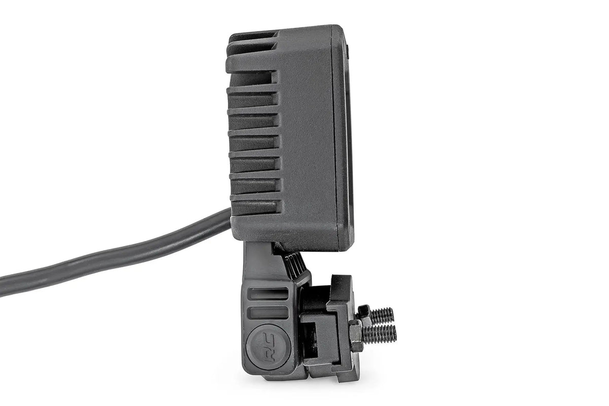 Black Series LED Light Pair | 2 Inch | Flood | Swivel Mount by Rough Country