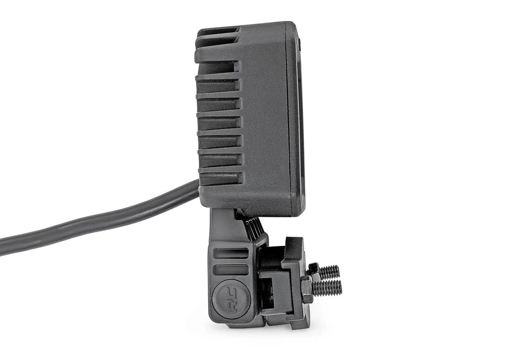 Black Series LED Light Pair | 2 Inch | Flood | Swivel Mount by Rough Country