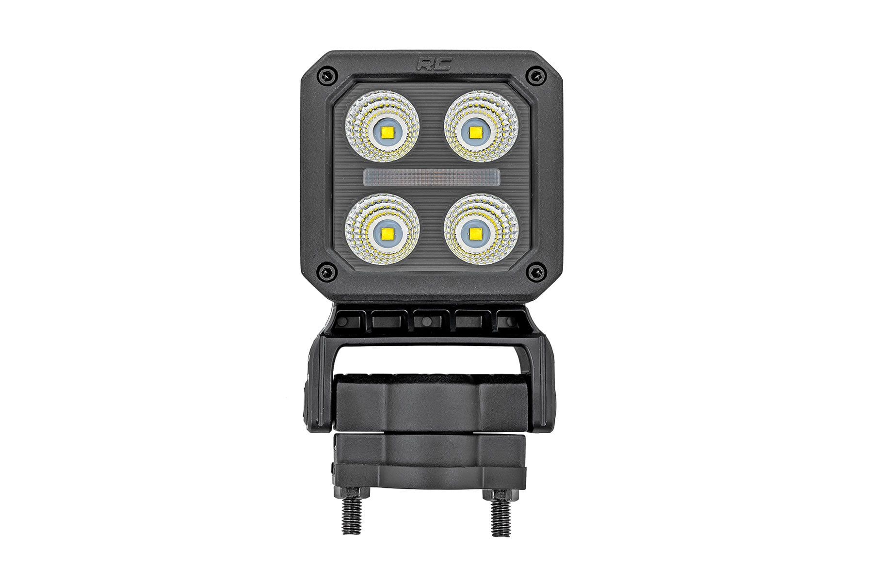 Black Series LED Light Pair | 2 Inch | Flood | Swivel Mount by Rough Country