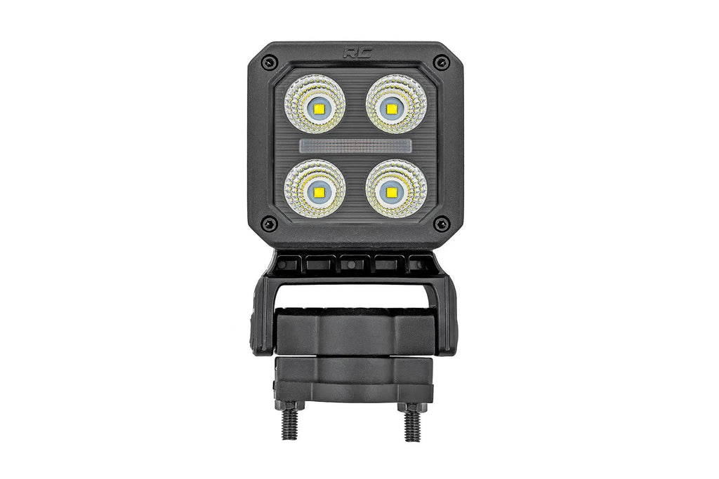 Black Series LED Light Pair | 2 Inch | Flood | Swivel Mount by Rough Country