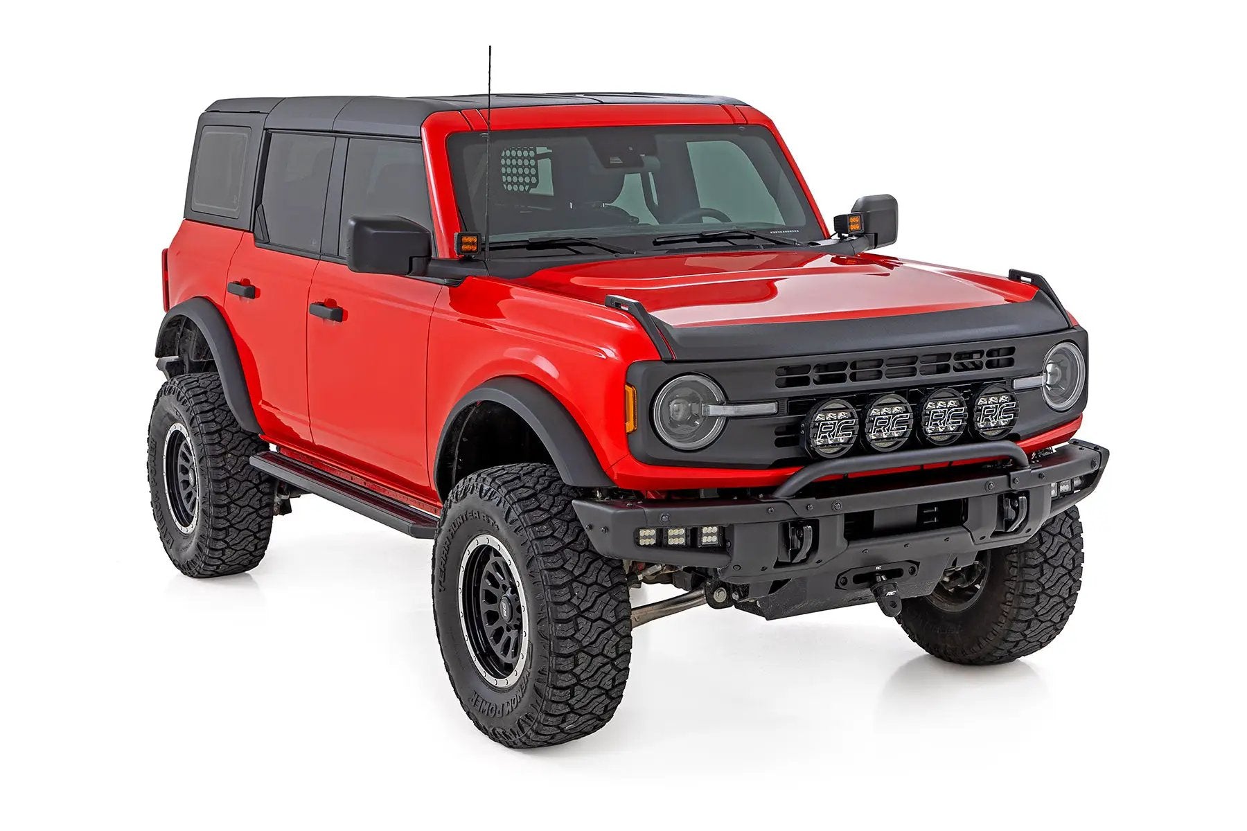 2 Inch LED Light Pods | Spot Beam | Amber Lens | Square by Rough Country