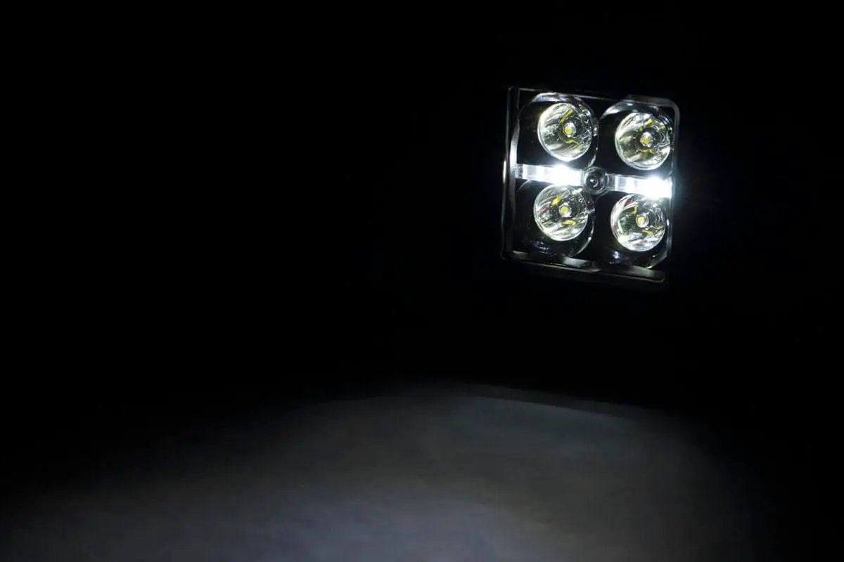 2 Inch Black Series LED Light Pods | Spot | Square | Cool White DRL by Rough Country