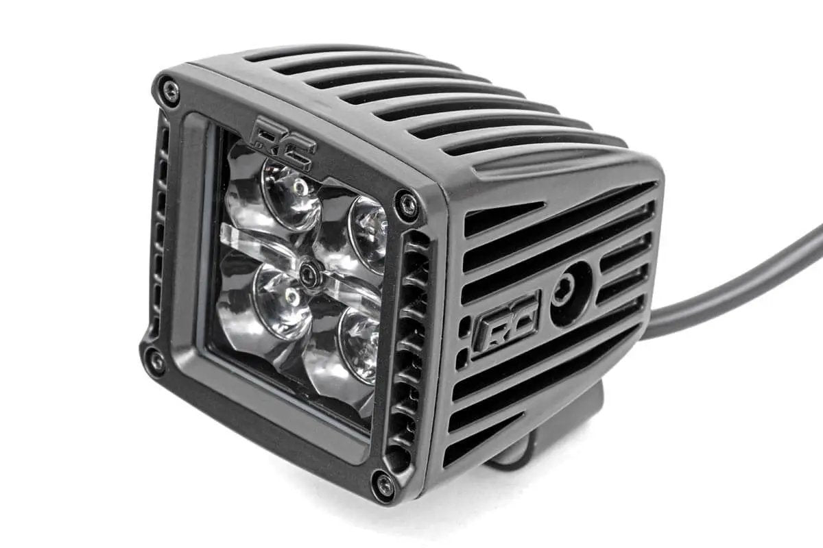 2 Inch Black Series LED Light Pods | Spot | Square | Amber DRL by Rough Country