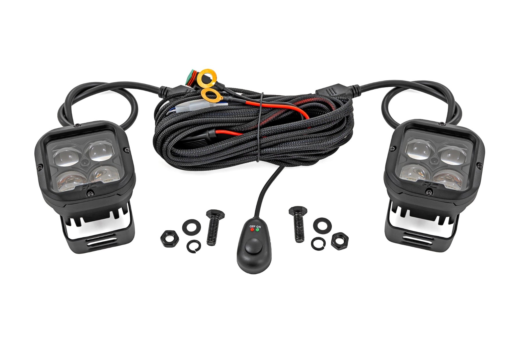2 Inch SAE Driving Light Pods | Pair by Rough Country