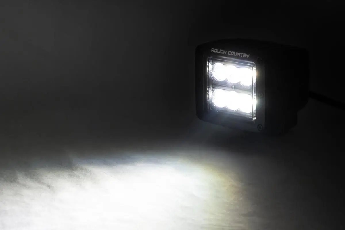 2 Inch Black Series LED Light Pods | Spot | Square by Rough Country