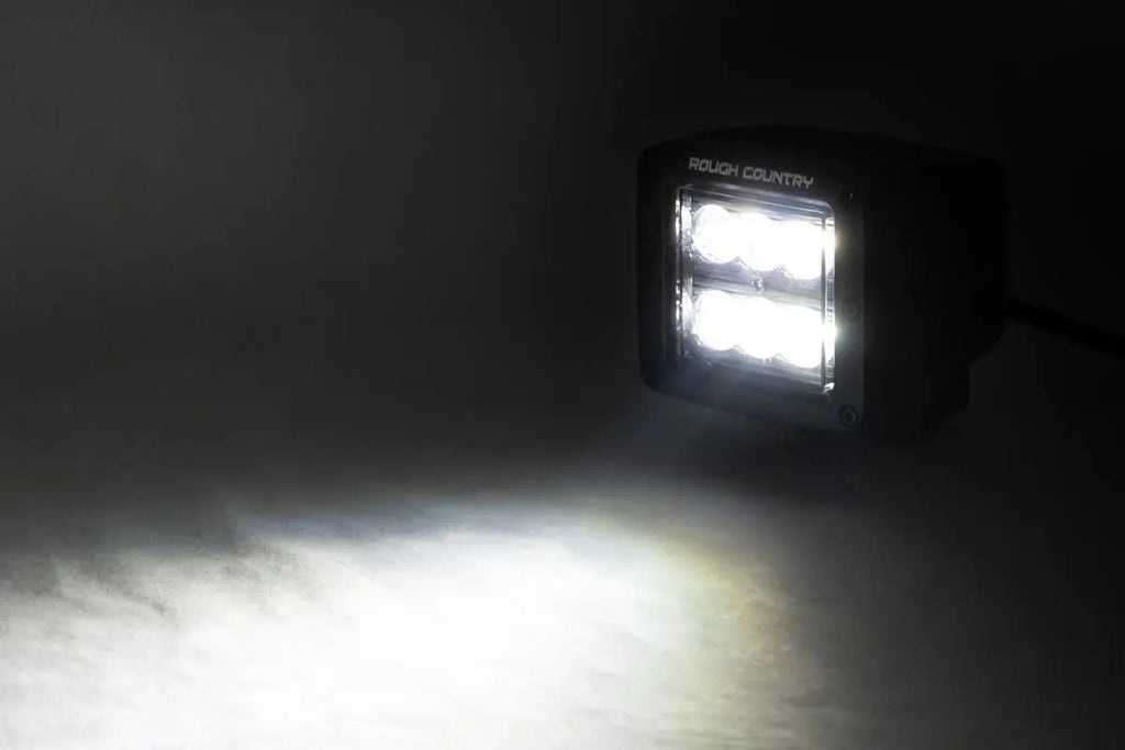 2 Inch Black Series LED Light Pods | Spot | Square by Rough Country