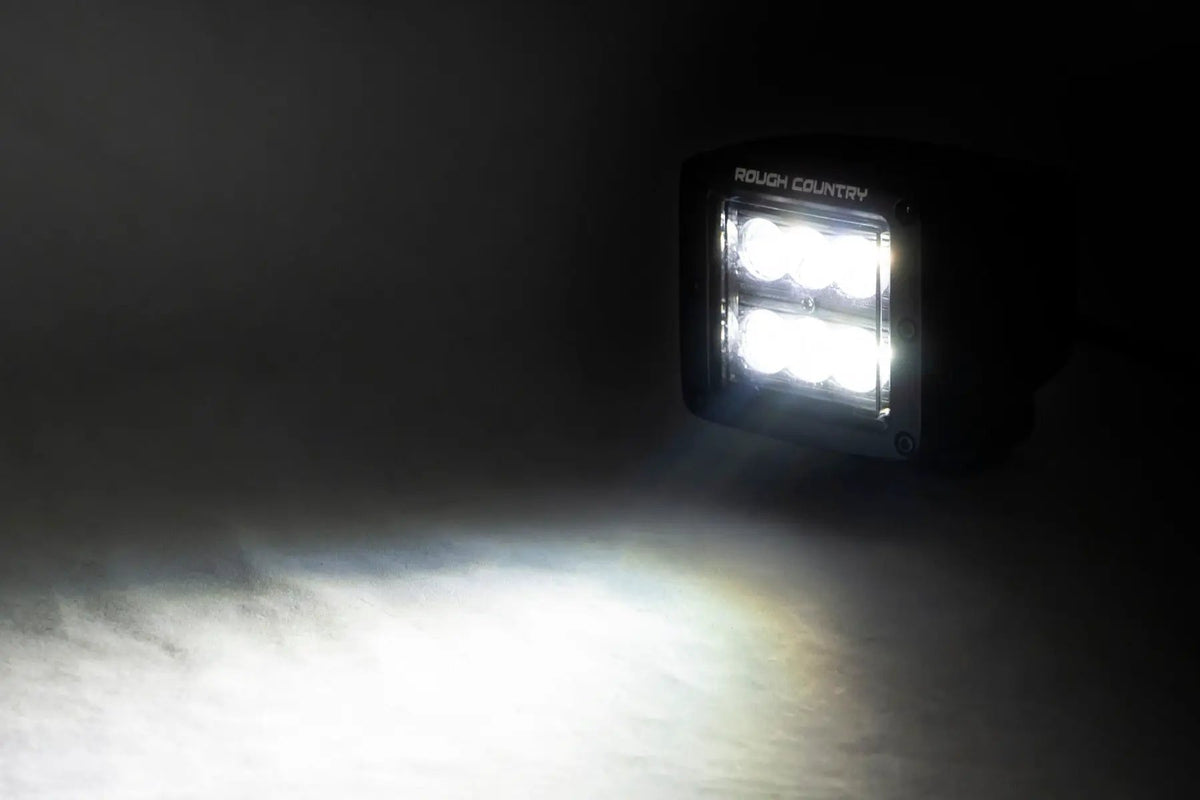 2 Inch Black Series LED Light Pods | Pair | Flood by Rough Country