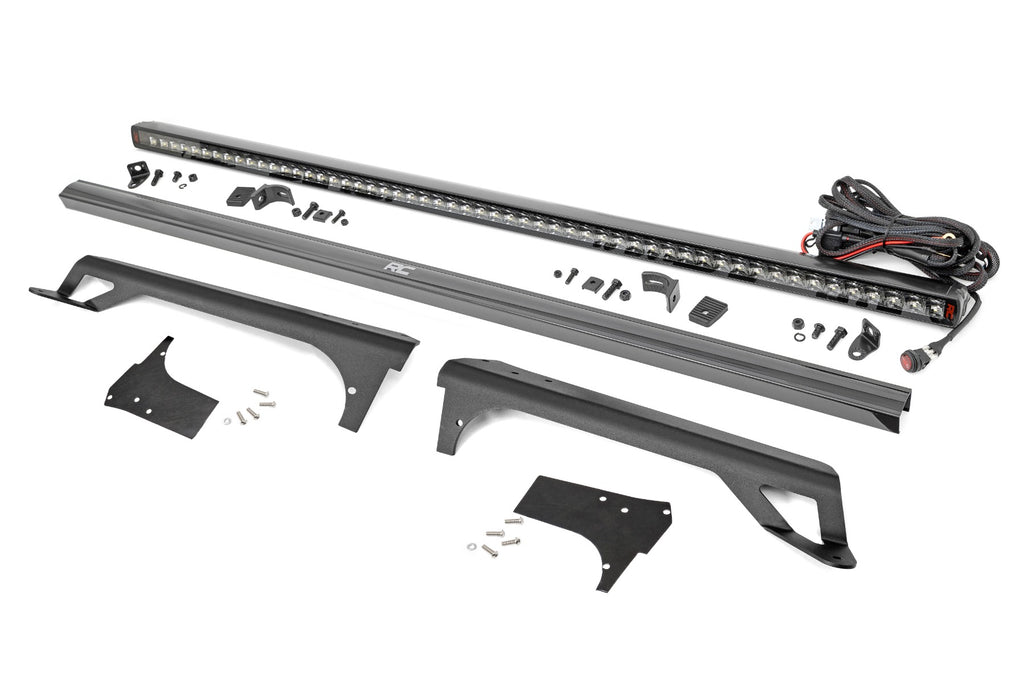 LED Light Kit | Windshield Mount | 50" Spectrum Single Row | Jeep Wrangler TJ (97-06) by Rough Country