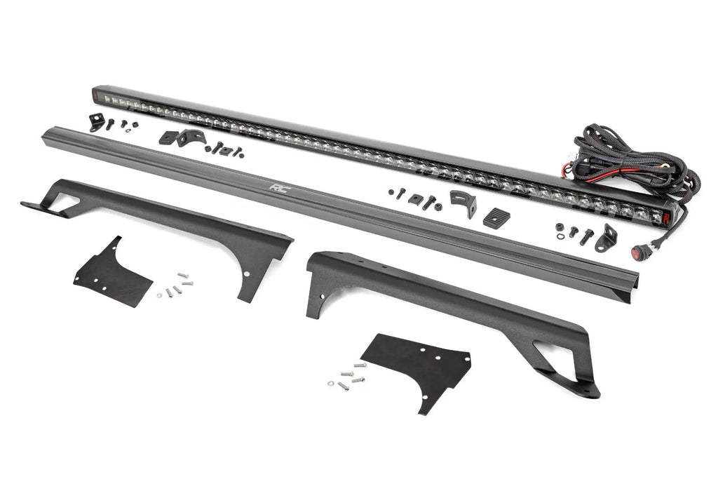 LED Light Kit | Windshield Mount | 50" Spectrum Single Row | Jeep Wrangler TJ (97-06) by Rough Country