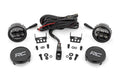 Black Series Round LED Light Pair | 3.5 Inch | Amber DRL by Rough Country