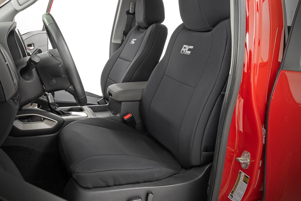 Seat Covers | FR & RR | Crew Cab | Nissan Frontier 2WD/4WD (2022-2026) by Rough Country