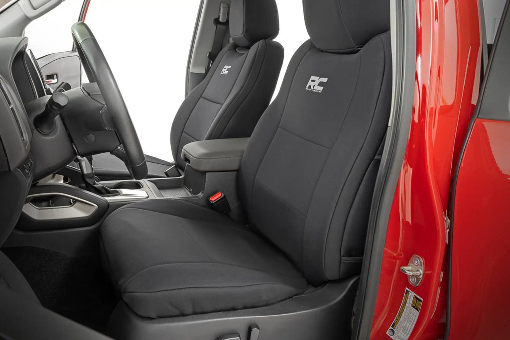 Seat Covers | FR & RR | Crew Cab | Nissan Frontier 2WD/4WD (2022-2026) by Rough Country