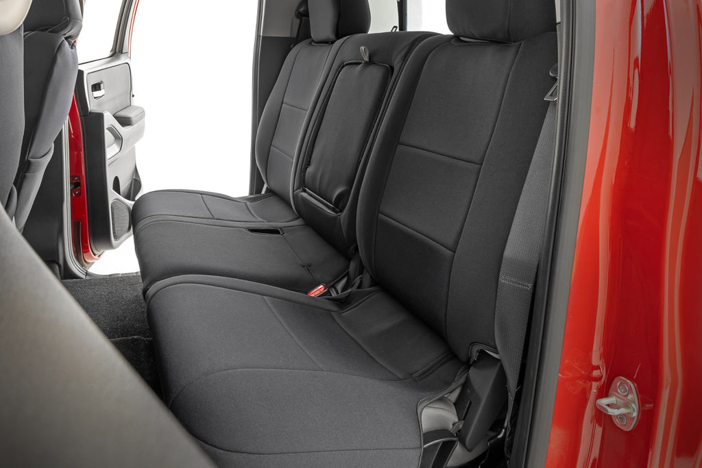 Seat Covers | FR & RR | Crew Cab | Nissan Frontier 2WD/4WD (2022-2026) by Rough Country