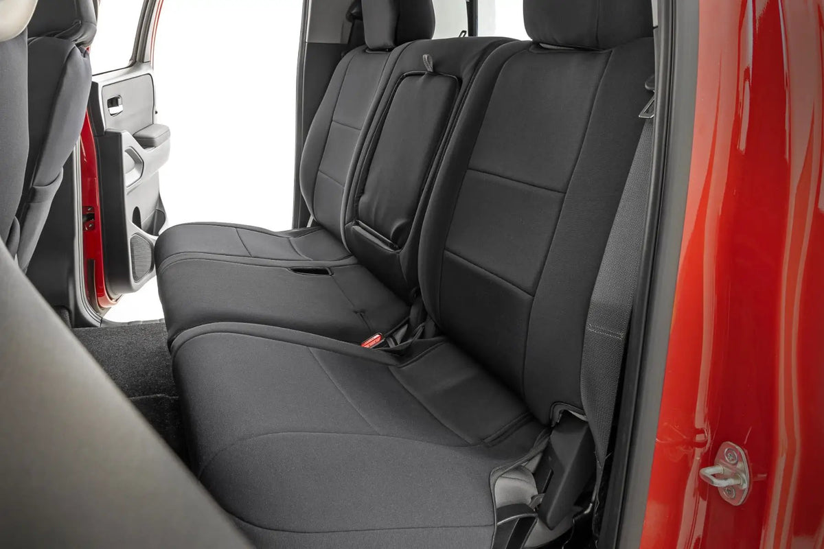Seat Covers | FR & RR | Crew Cab | Nissan Frontier 2WD/4WD (2022-2026) by Rough Country