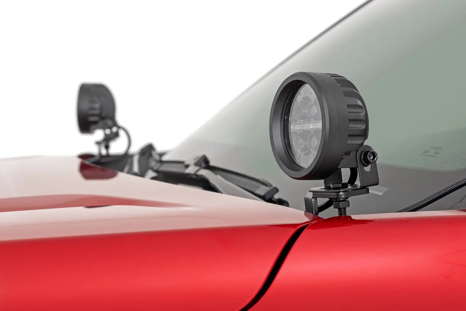 LED Light Kit | Ditch Mount | Black Series Round | 3.5 Inch | Amber DRL | Toyota Tacoma (24-26)