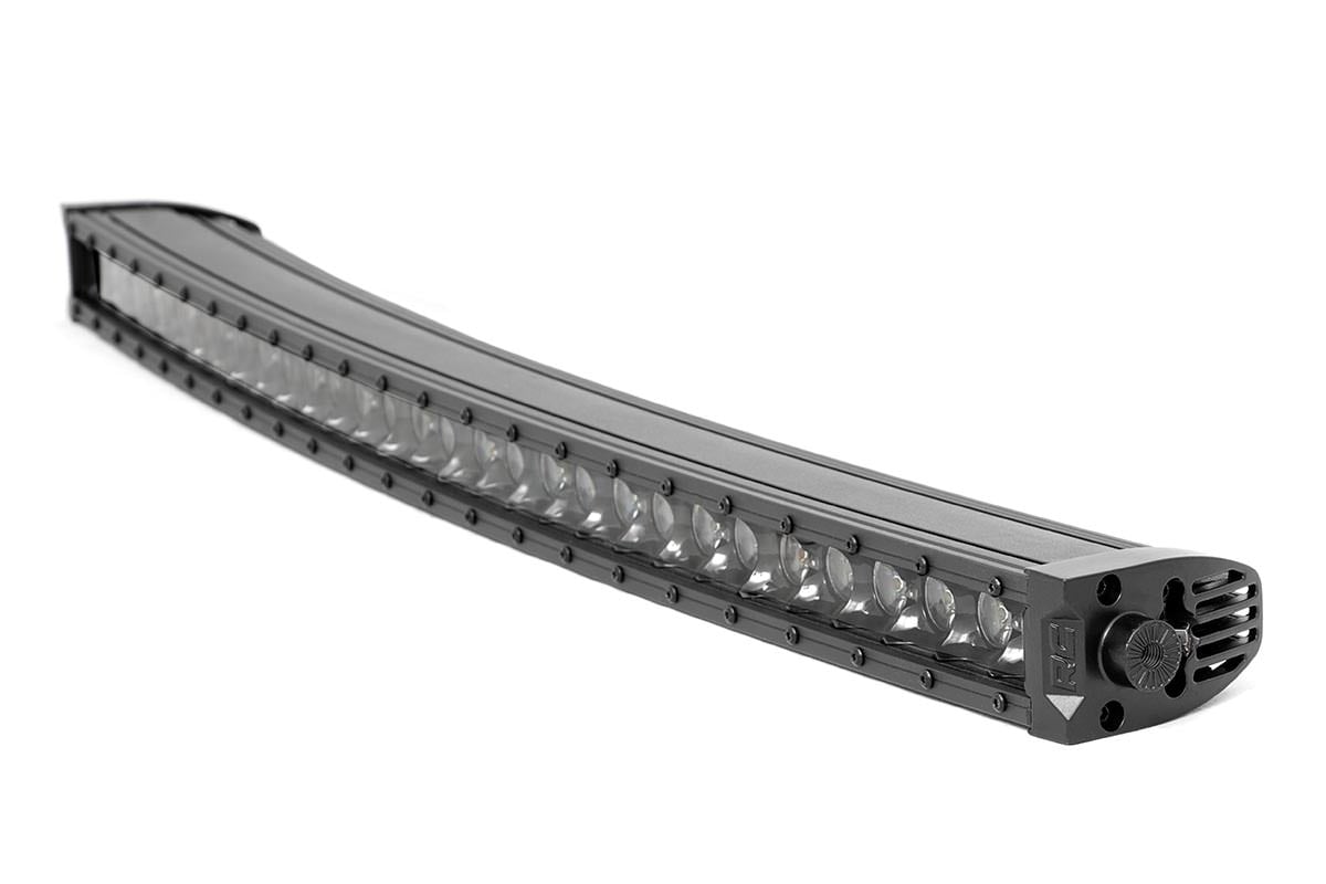 30 Inch Black Series LED Light Bar | Curved | Single Row | Cool White DRL by Rough Country