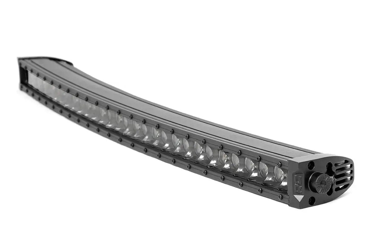 30 Inch Black Series LED Light Bar | Curved | Single Row | Cool White DRL by Rough Country