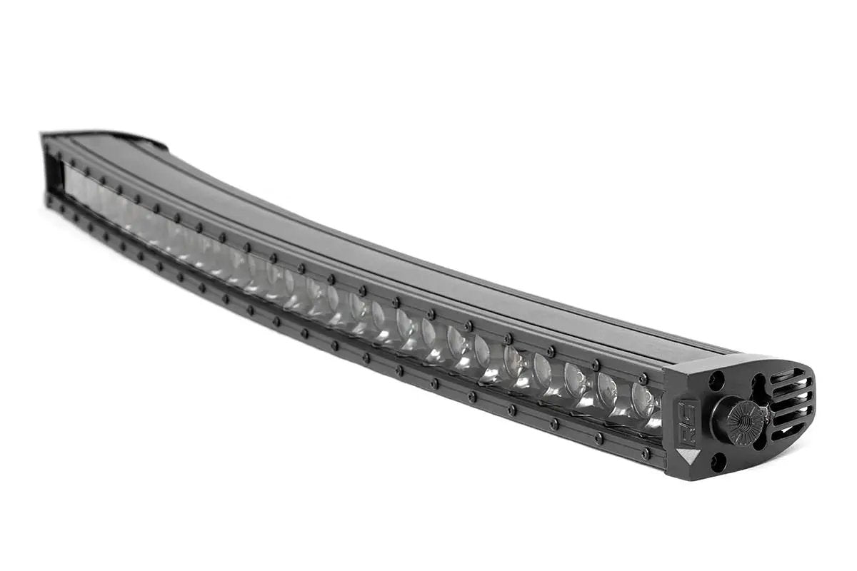 30 Inch Black Series LED Light Bar | Curved | Single Row | Cool White DRL by Rough Country
