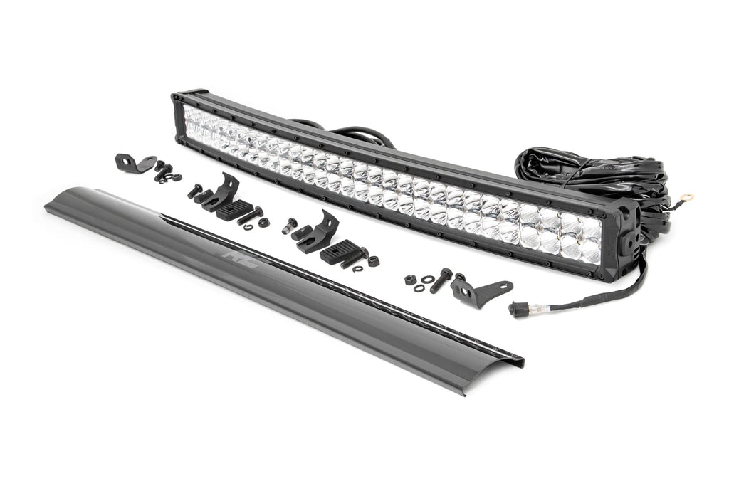 30 Inch Chrome Series LED Light Bar | Curved | Dual Row | Cool White DRL by Rough Country