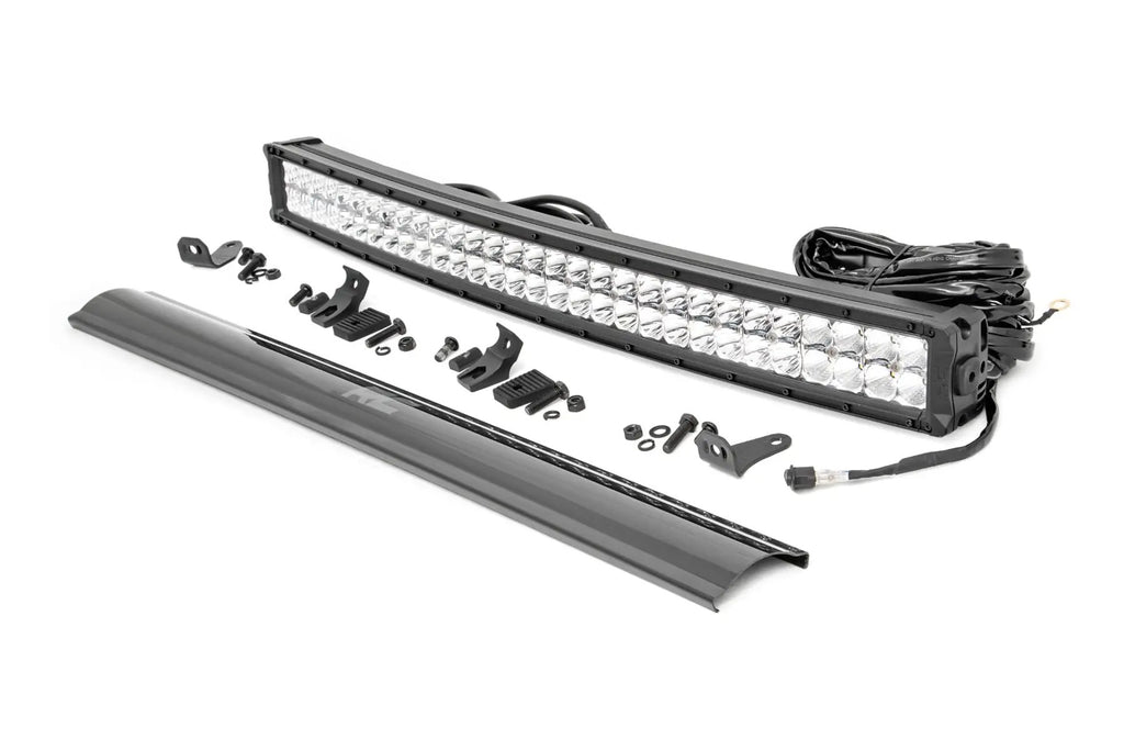 30 Inch Chrome Series LED Light Bar | Curved | Dual Row | Cool White DRL by Rough Country