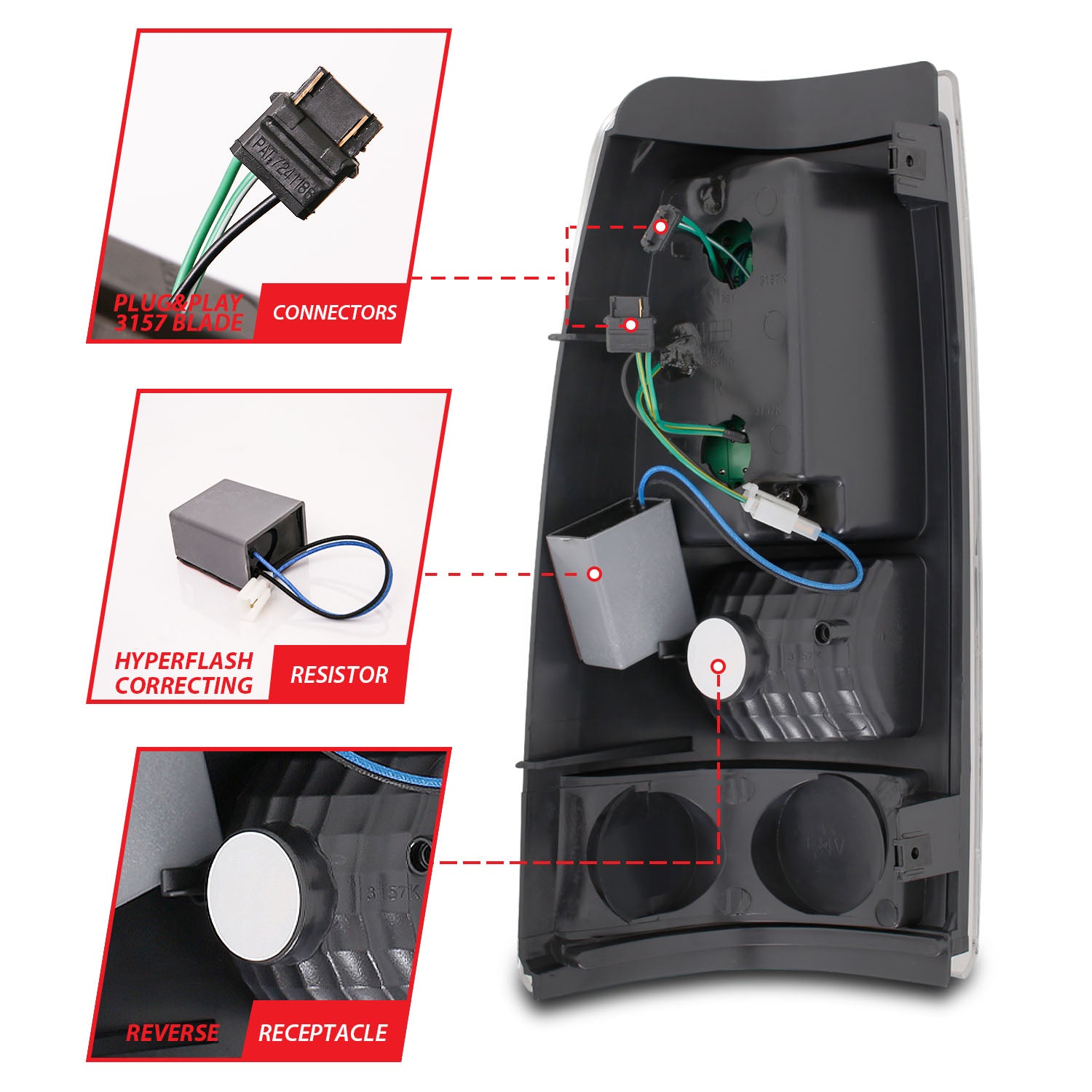 Tail Light Assembly by ANZO USA