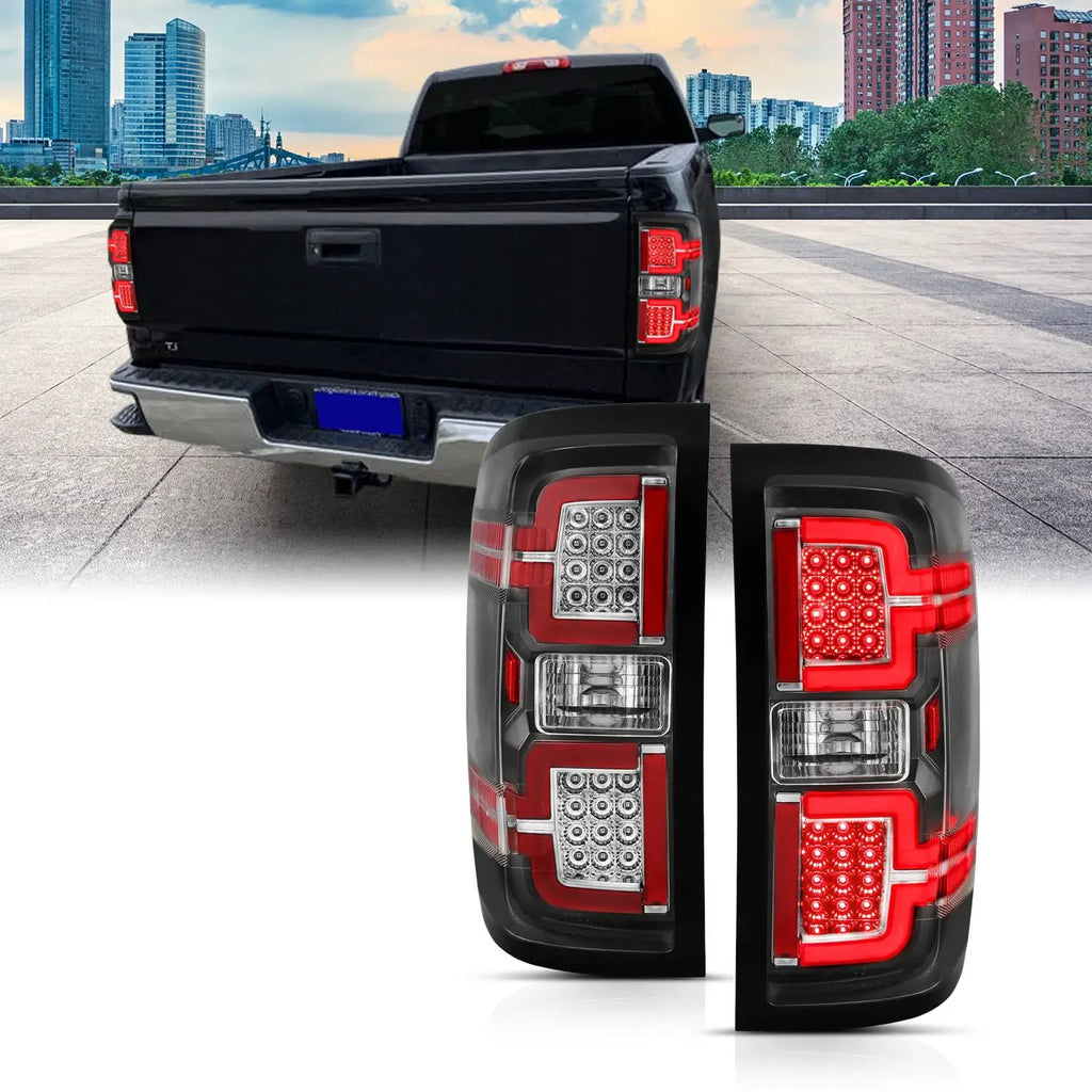 LED Taillights Black w/ Sequential by ANZO USA