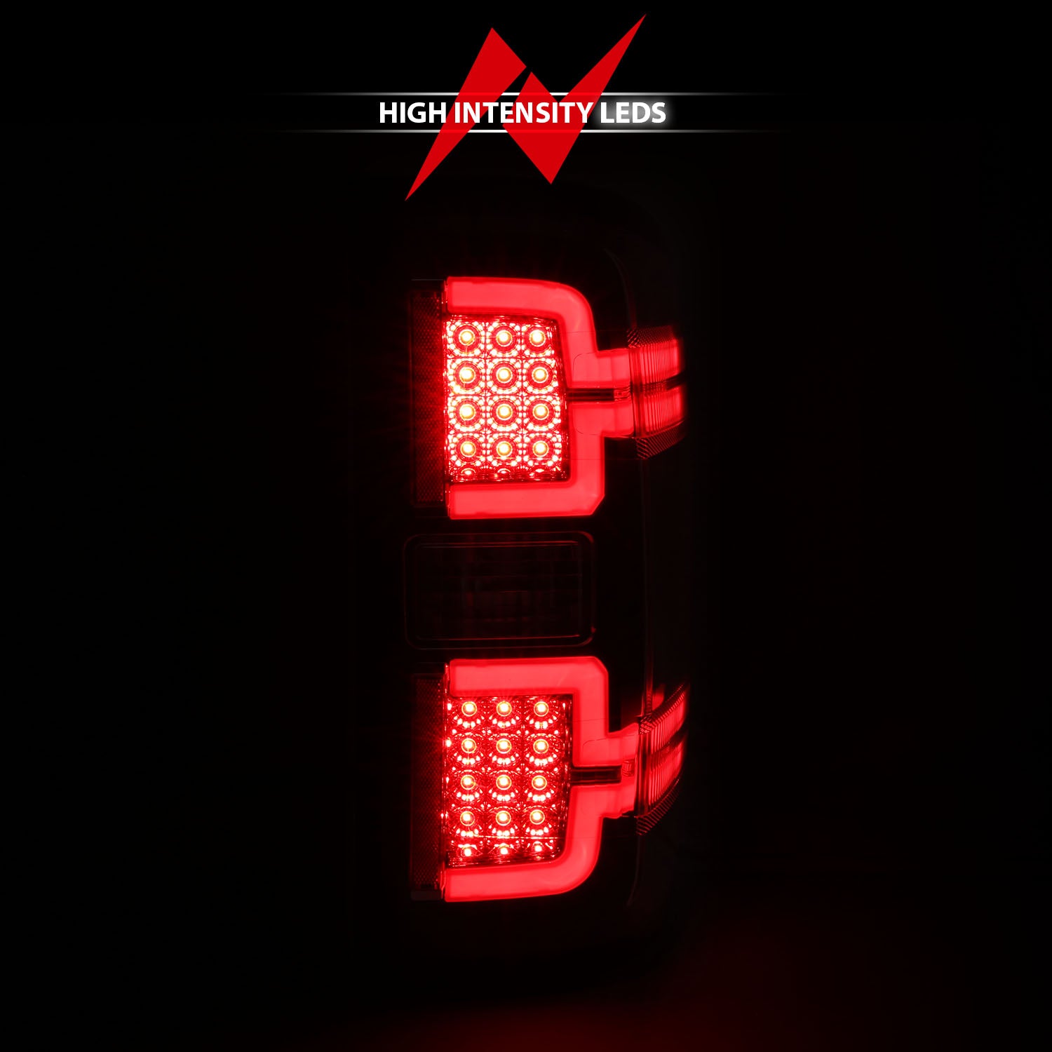 LED Taillights Black w/ Sequential by ANZO USA