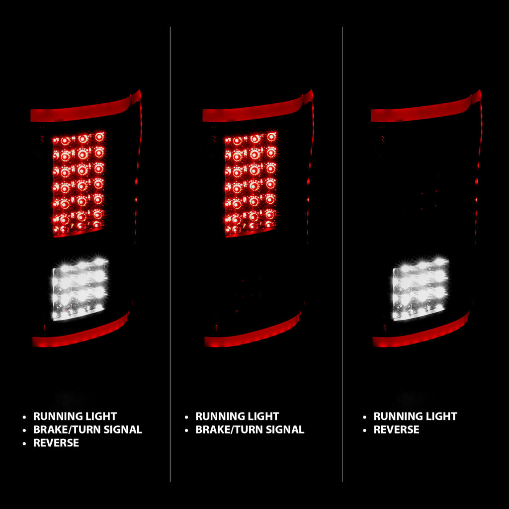LED Taillights Smoke w/ Sequential by ANZO USA