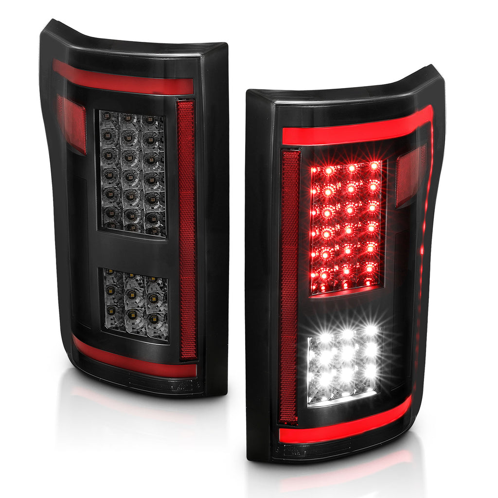 LED Taillights Smoke w/ Sequential by ANZO USA