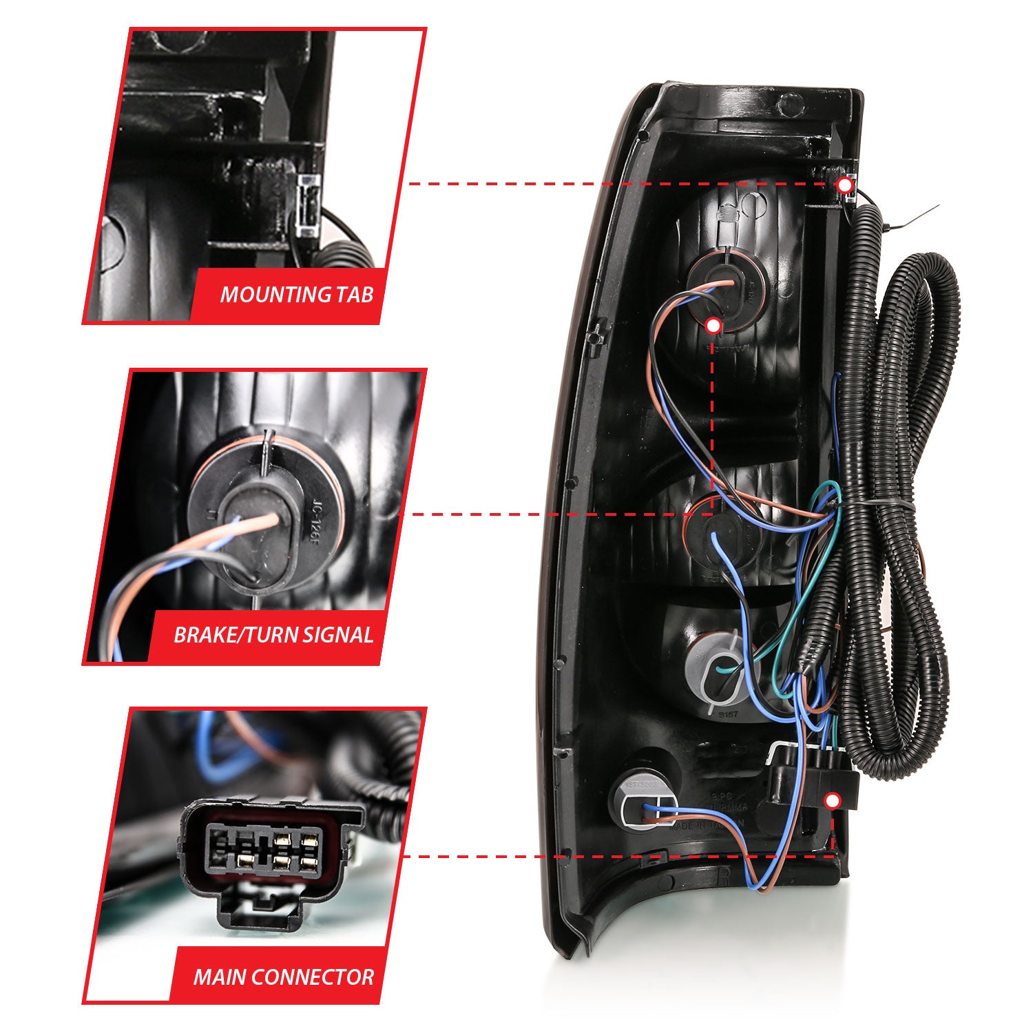 Tail Light Assembly by ANZO USA
