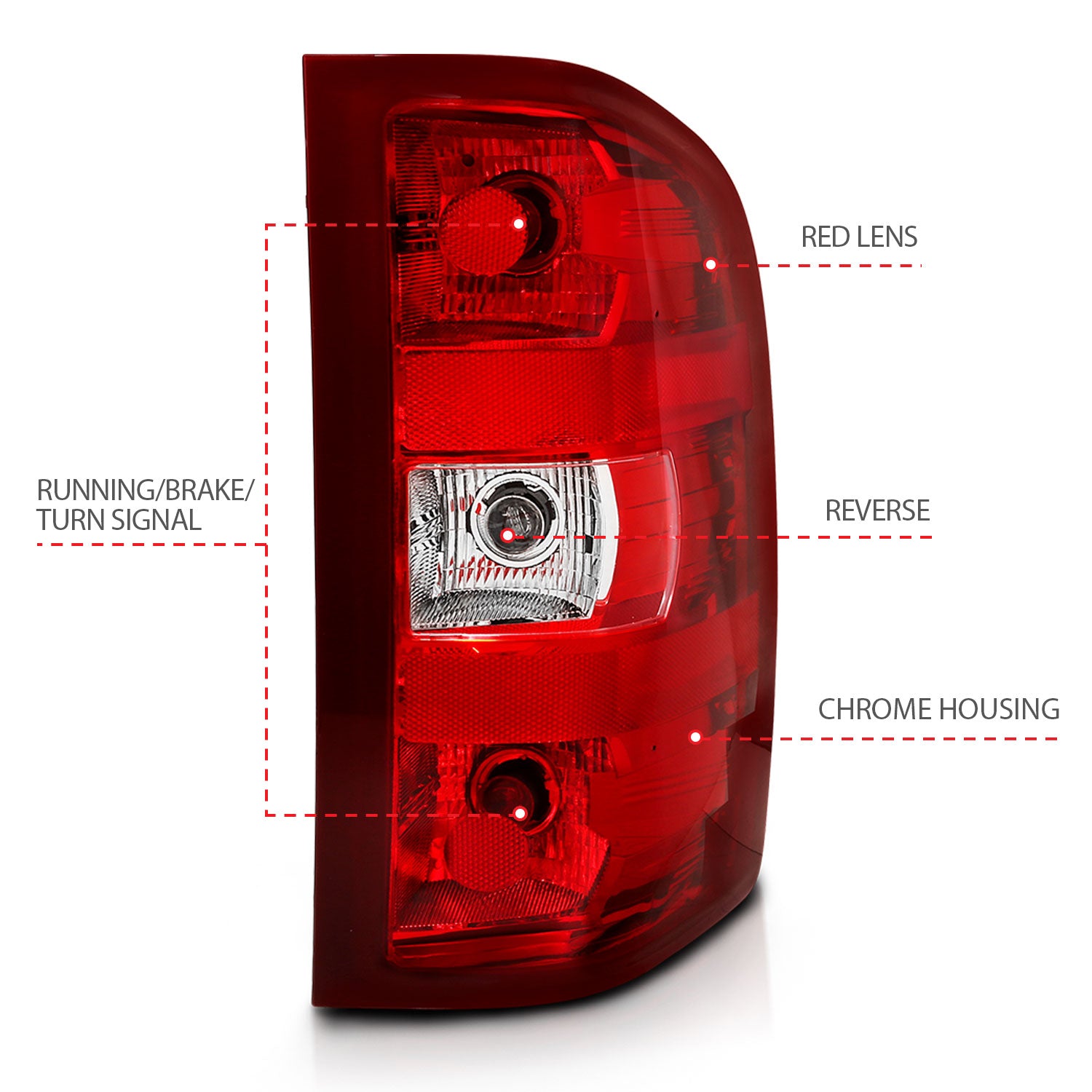 Tail Light Assembly by ANZO USA