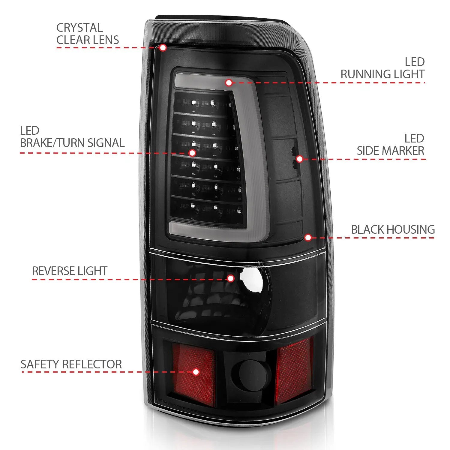 Tail Light Assembly by ANZO USA